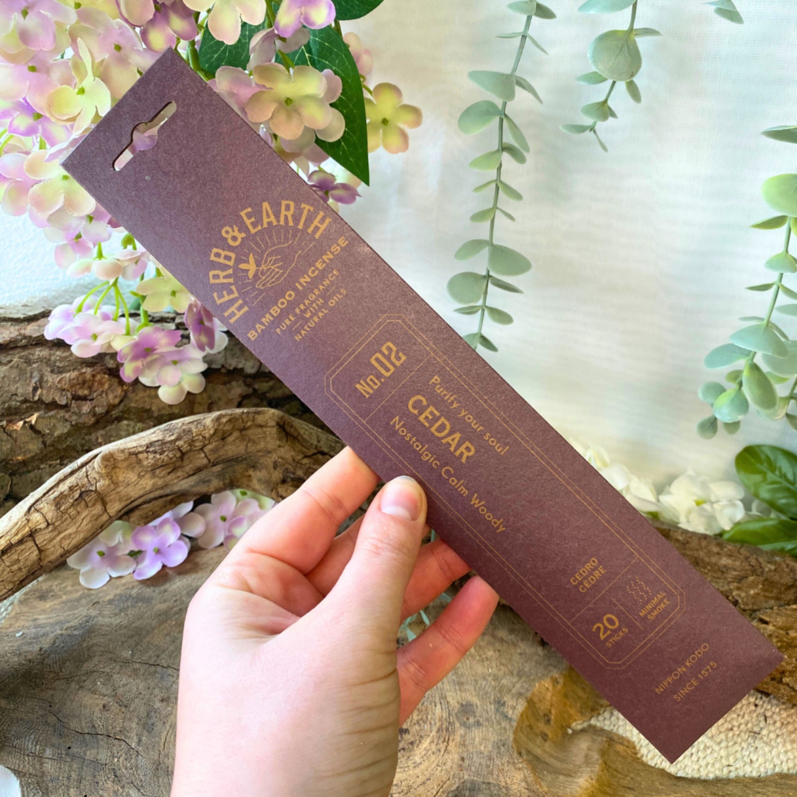 Cedar Herb & Earth Nippon Kodo - Wierook Stokjes