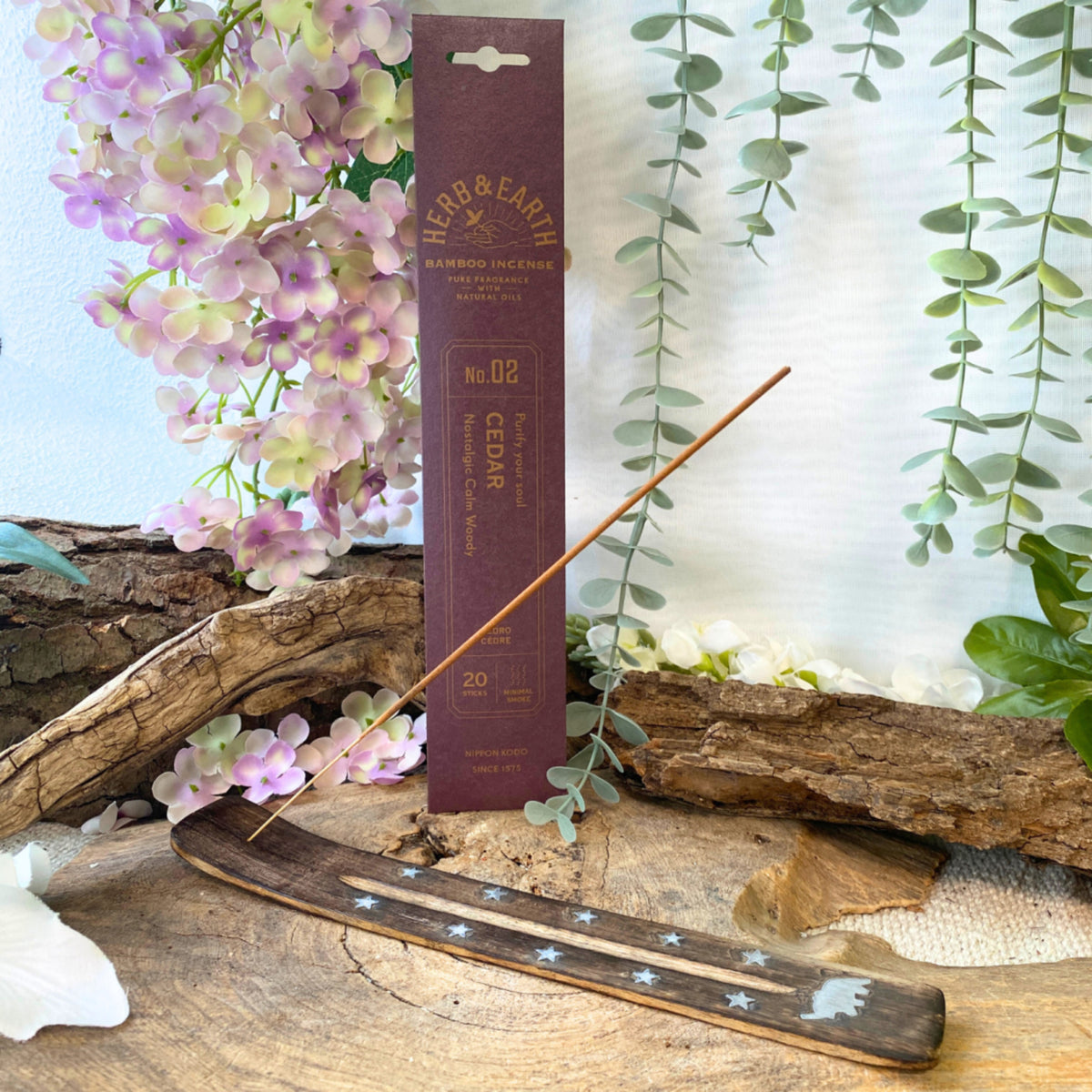 Cedar Herb & Earth Nippon Kodo - Wierook Stokjes