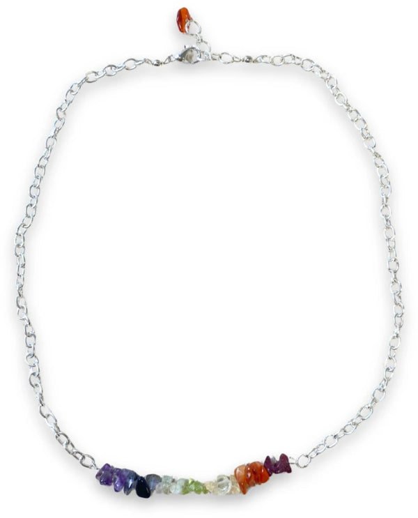 Chakra bar edelsteen ketting