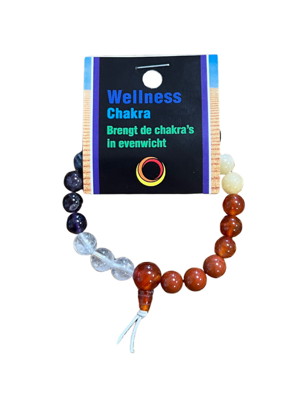 Chakra edelsteen kraalarmband