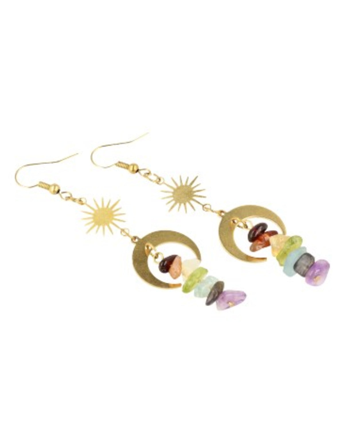 Chakra Star&Moon oorbellen