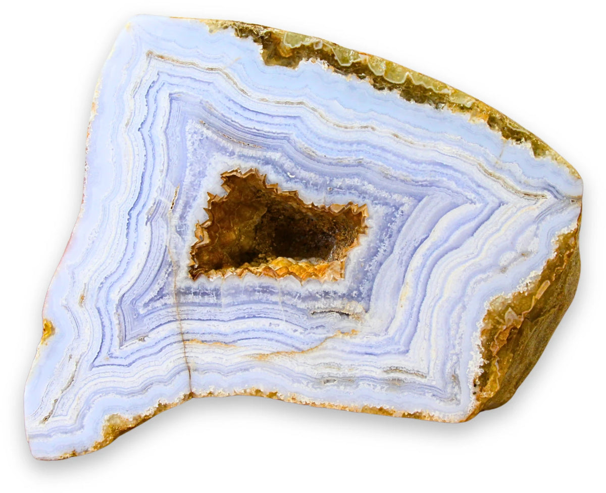 Chalcedoon / Blue Lace half gepolijst nr.01