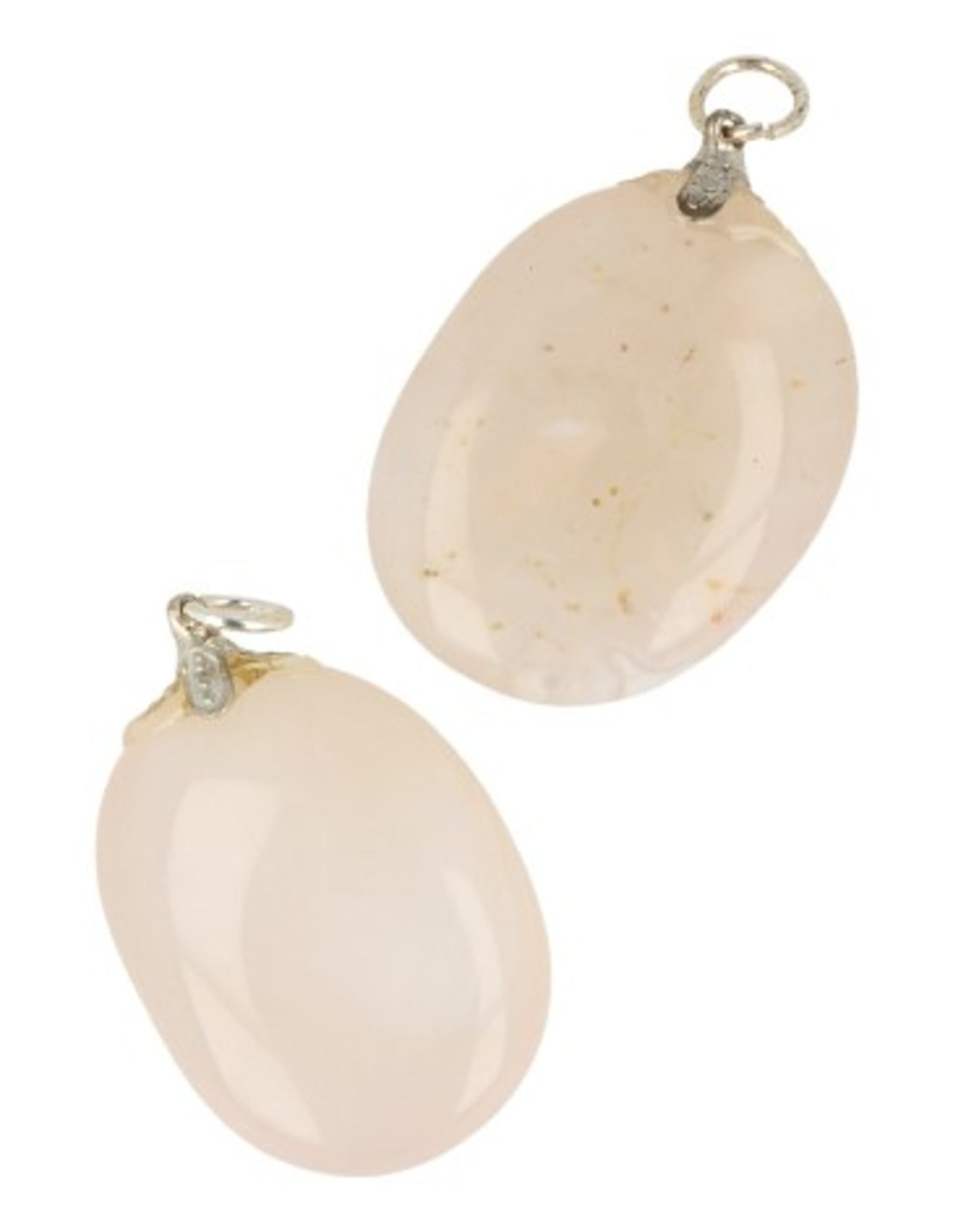 Chalcedoon roze edelsteen hanger