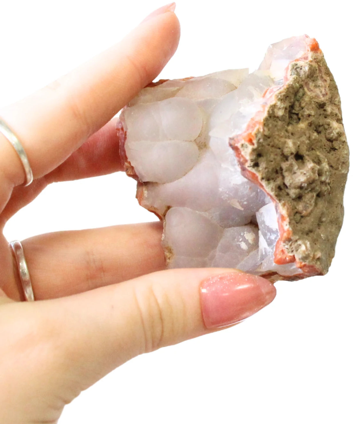 Chalcedoon roze ruw stuk nr.16