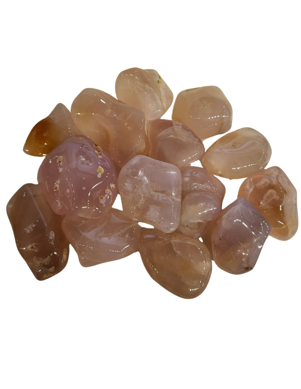 Chalcedoon roze edelsteen trommelstenen 500 gr. (mt3)