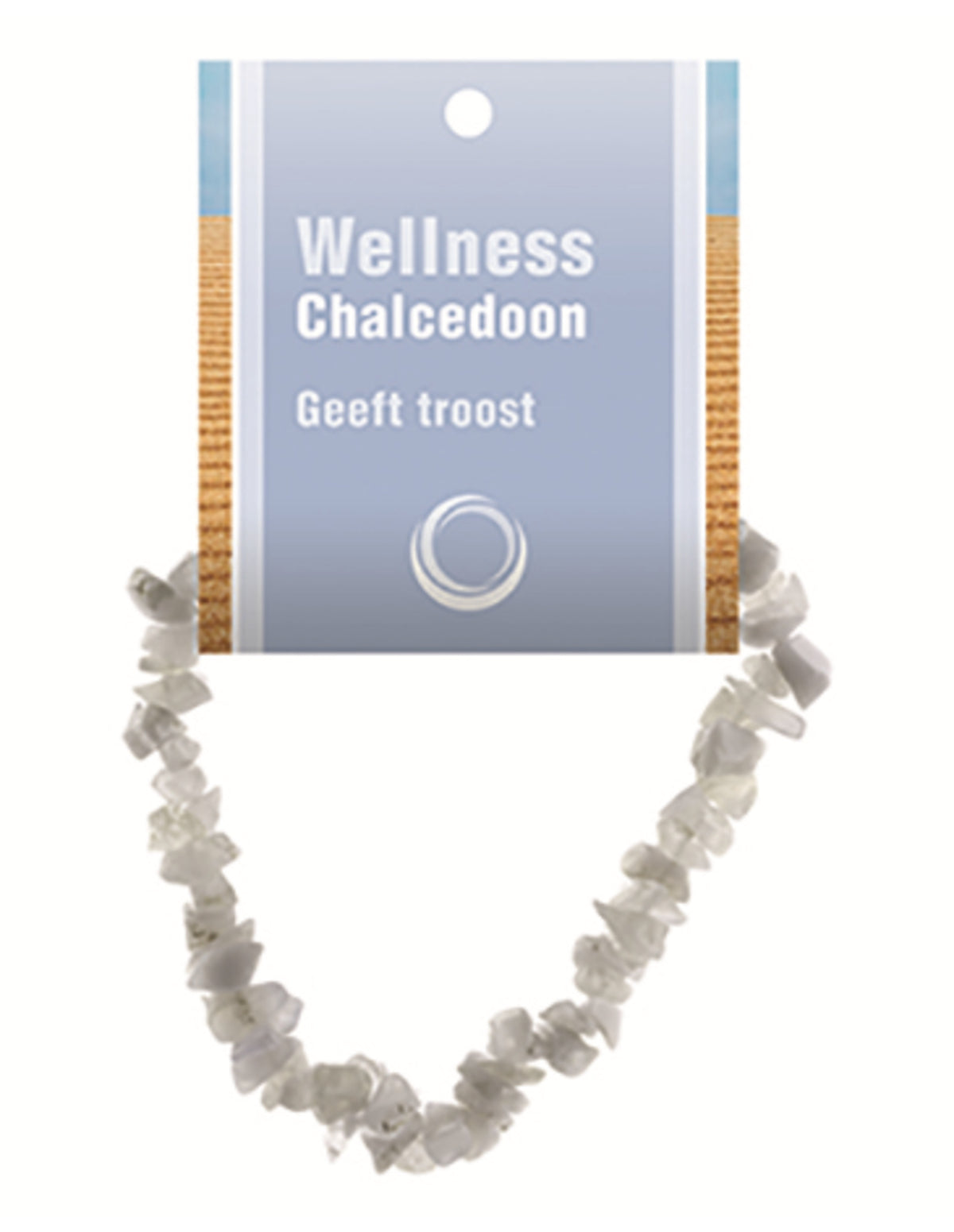 Chalcedoon splitarmband + kaart