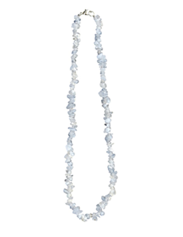 Chalcedoon edelsteen splitketting