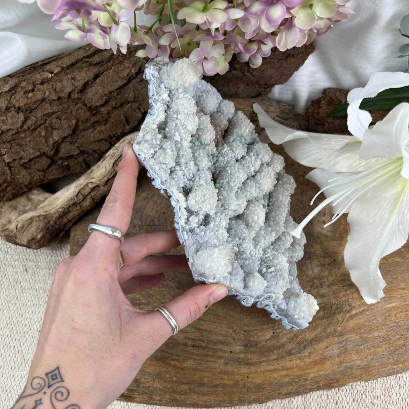 Chalcedoon Stalactiet nr.02 (Spirit Chalcedoon)