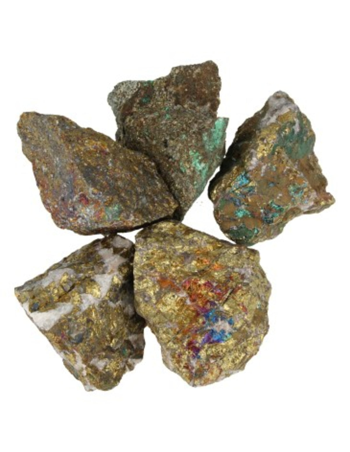 Chalcopyriet 500 gr. ruwe brokjes