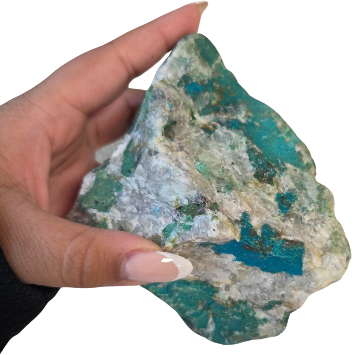 Chrysokolla ruw stuk nr.17