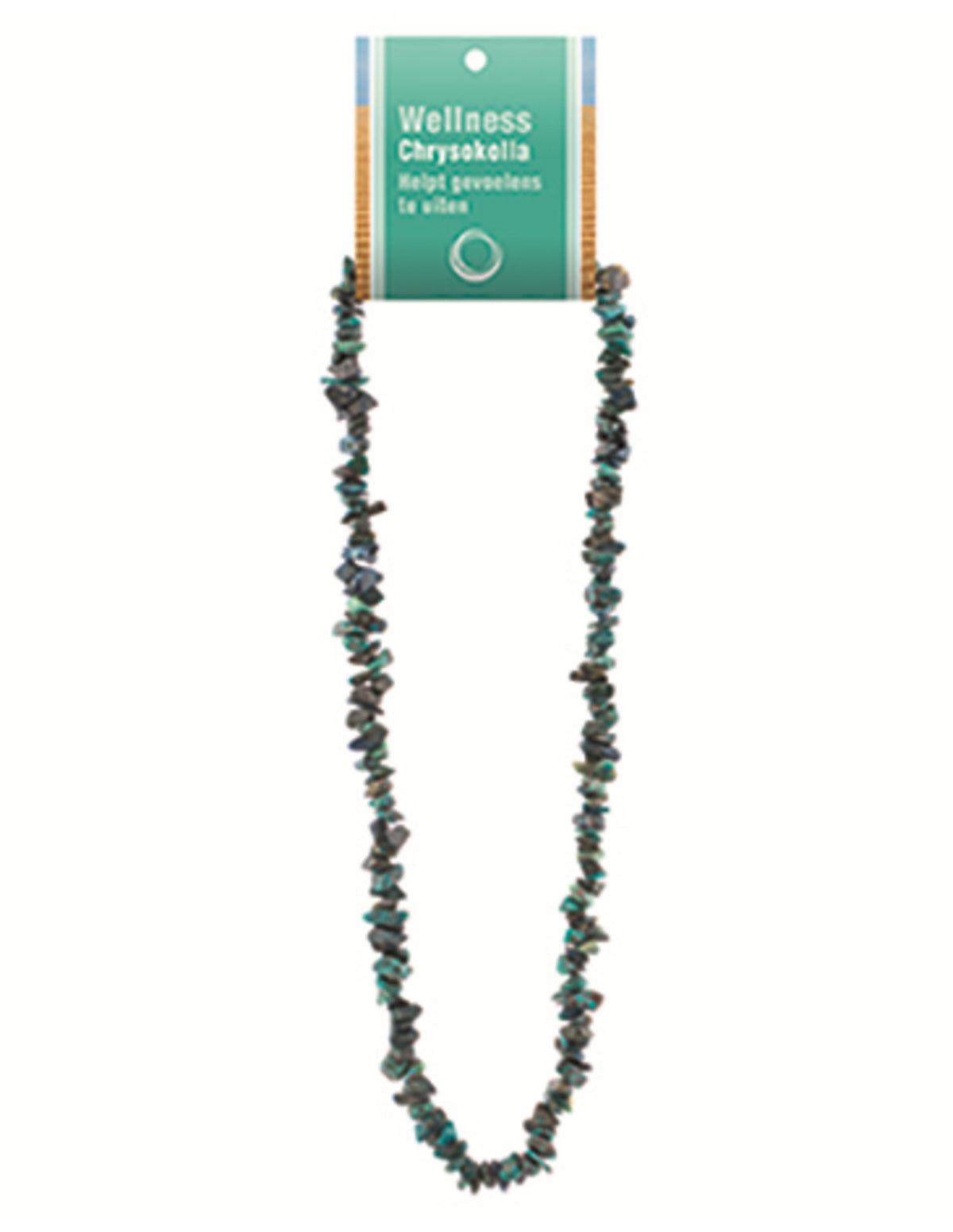 Chrysokolla splitketting + kaart