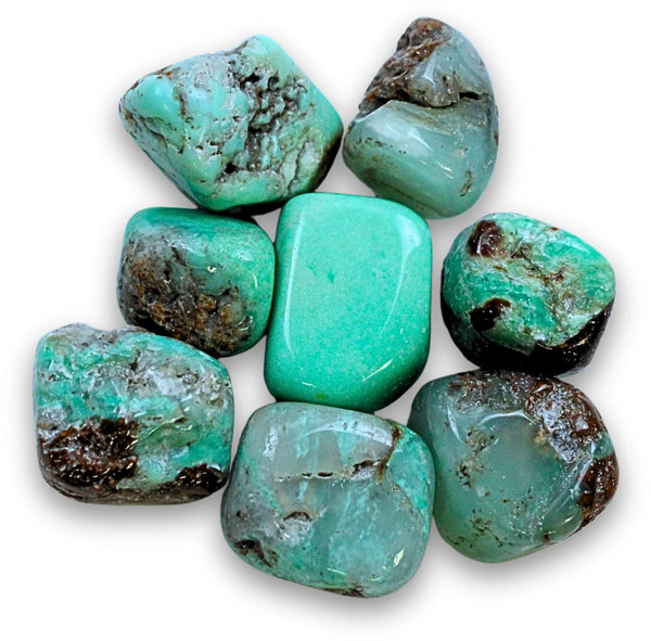 Chrysopraas 150 gr. edelsteen trommelstenen (mt3)
