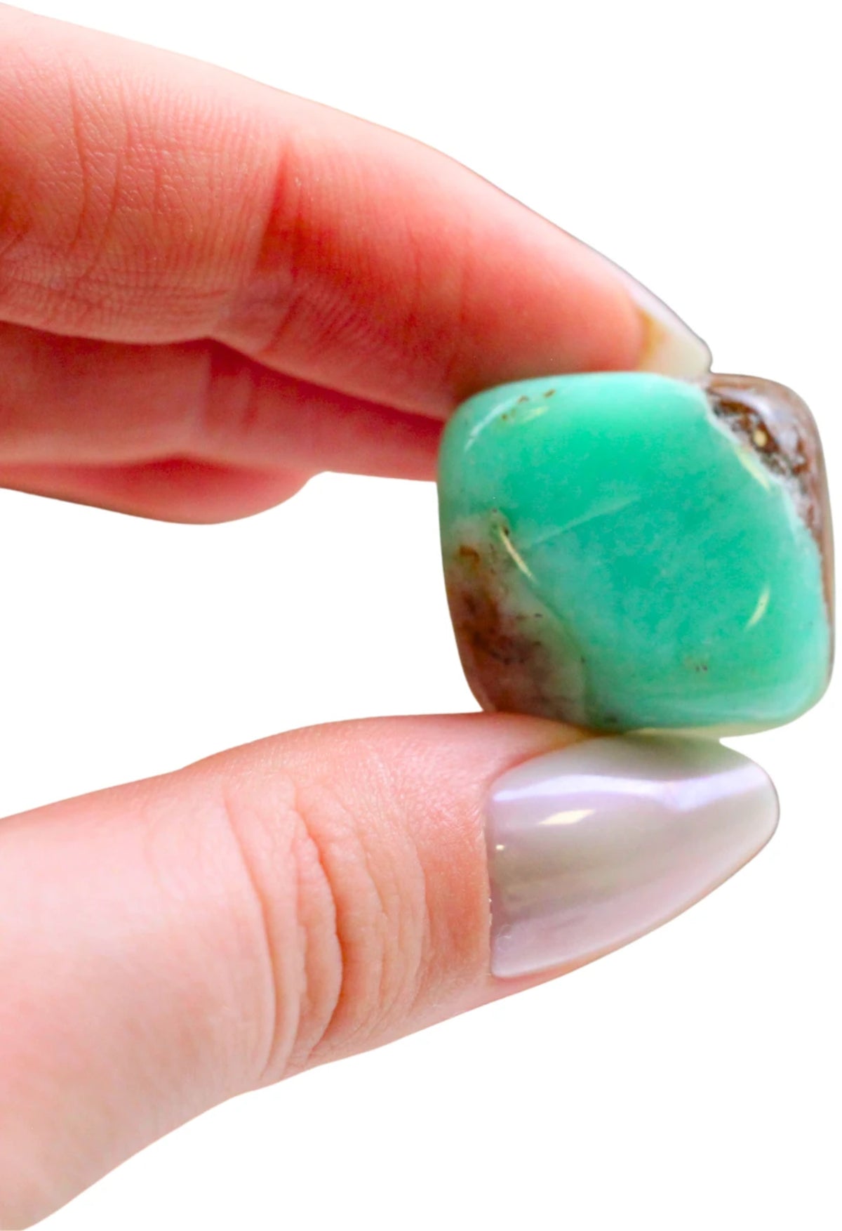 Chrysopraas 150 gr. trommelstenen (mt3)