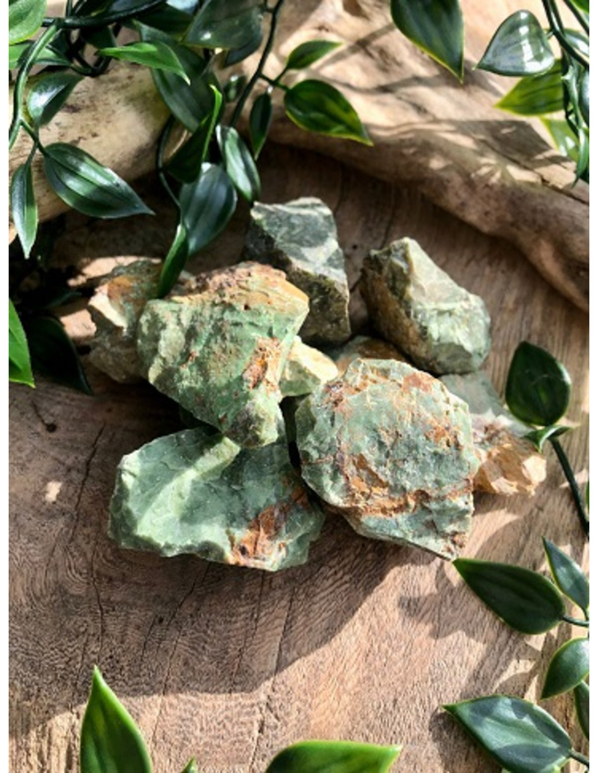 Chrysopraas 250 gr. ruwe brokjes
