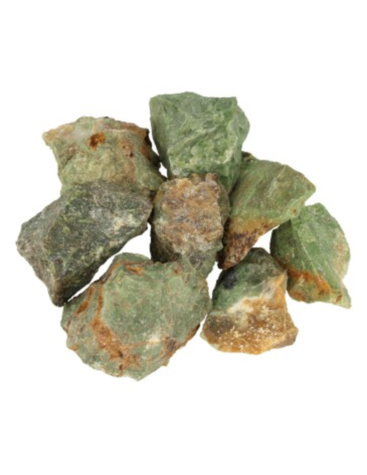 Chrysopraas, ruwe brokjes, p/kg