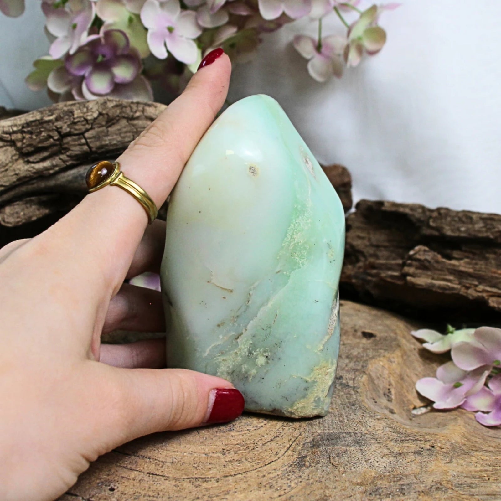 Chrysopraas sculptuur nr.34
