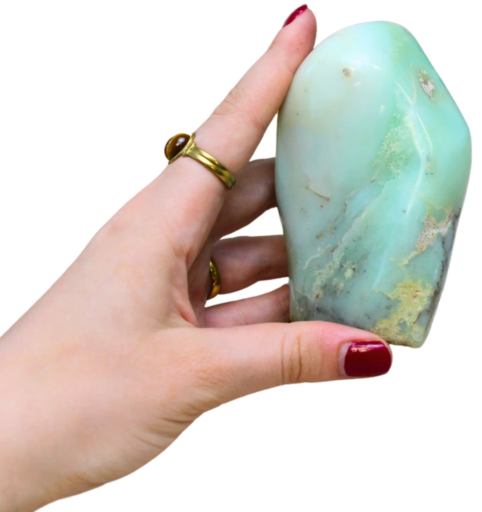 Chrysopraas sculptuur nr.34