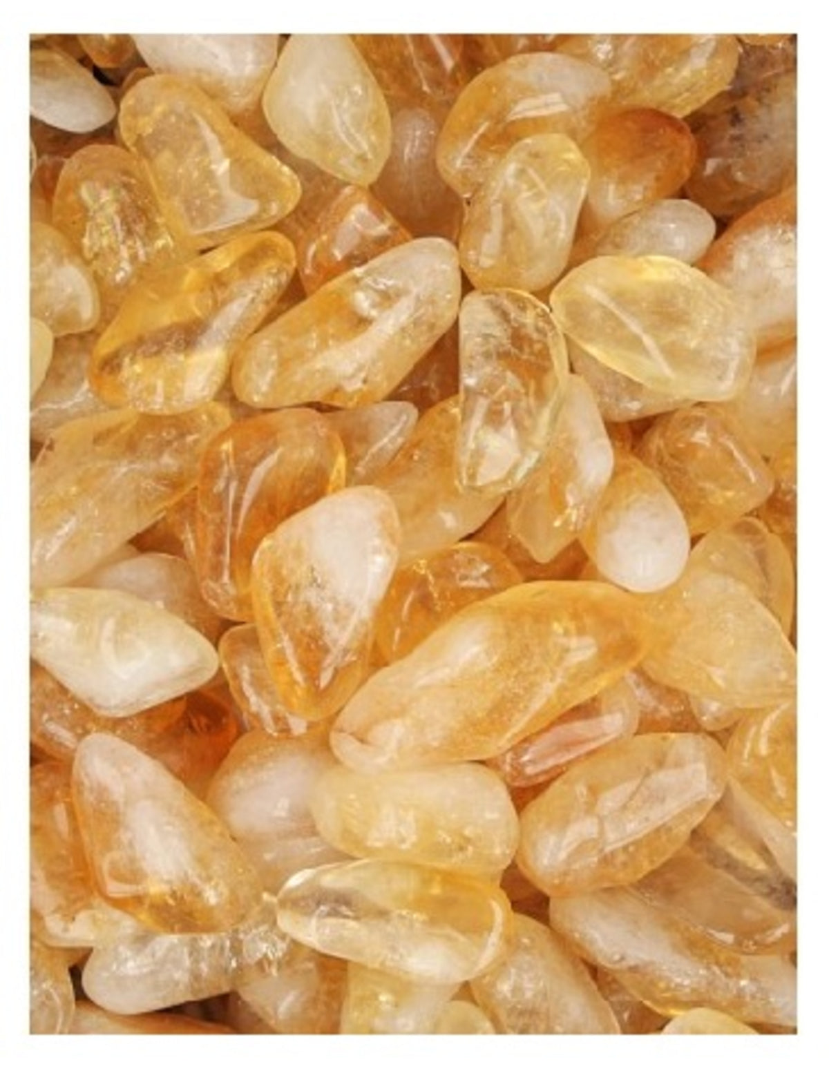 Citrien 50 gr. trommelstenen (verhit) (mt2)