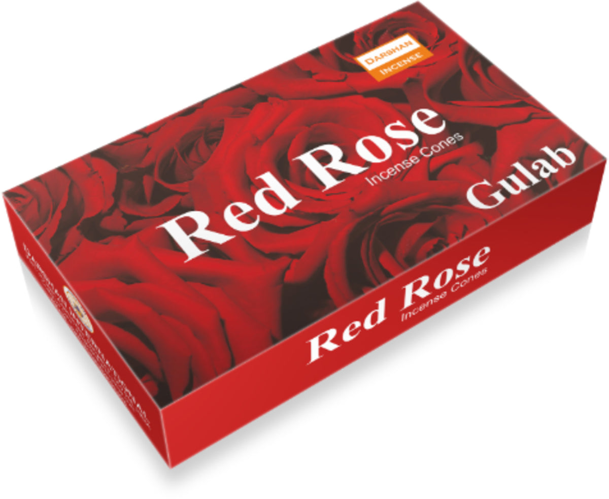 Darshan Red Rose Wierook Kegeltjes