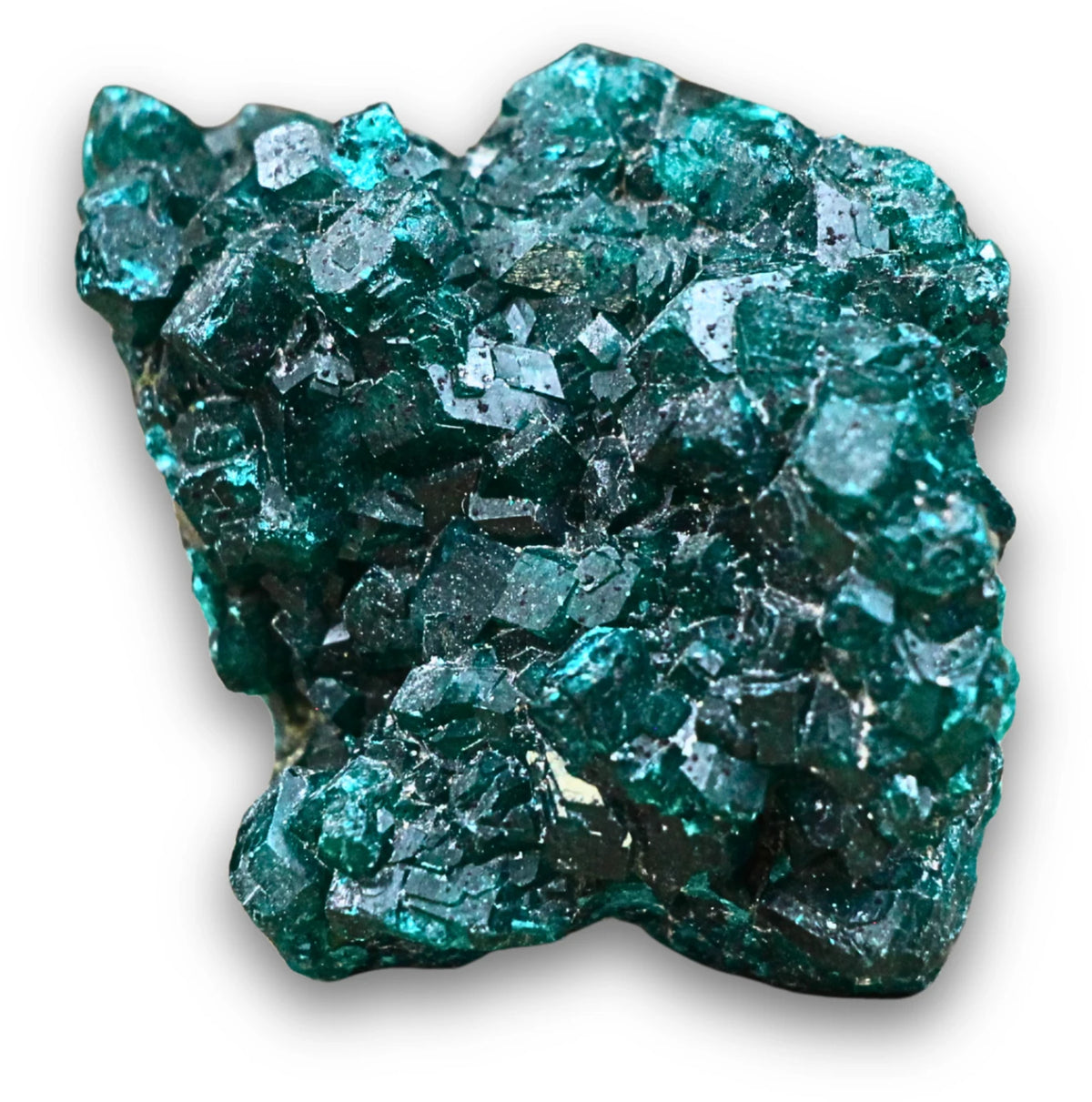 Dioptaas kristalcluster gekristalliseerd nr.01