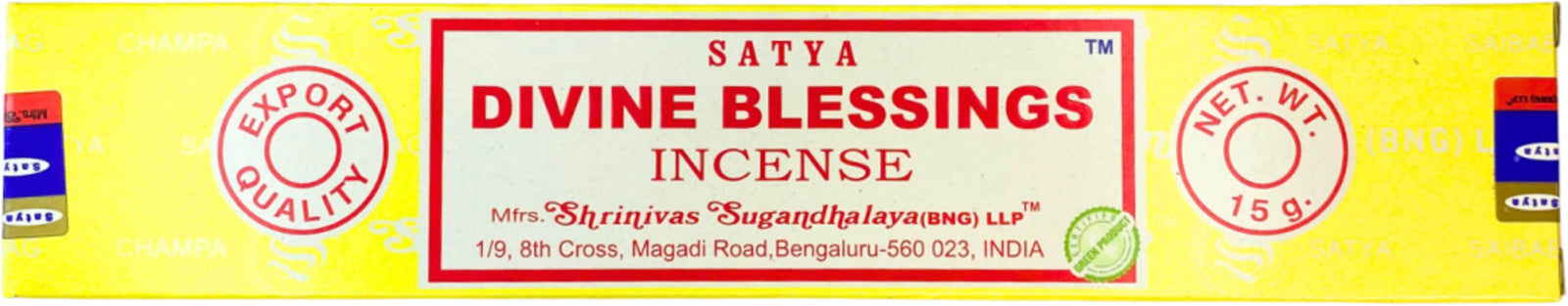 Divine Blessing wierook stokjes 15 grams Satya