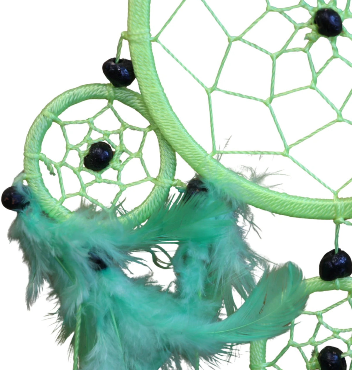 Dromenvanger- 11cm - Groen - alleen veren