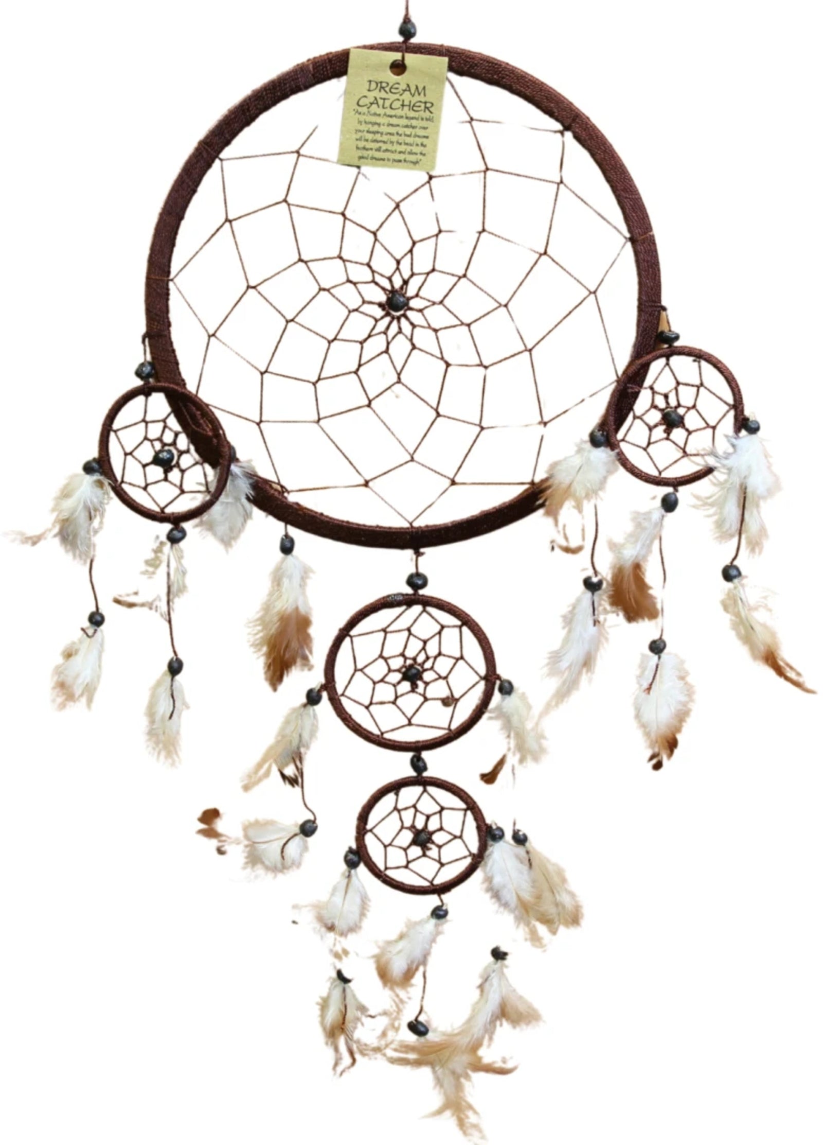 Dromenvanger - 22 cm - Bruin - alleen veren