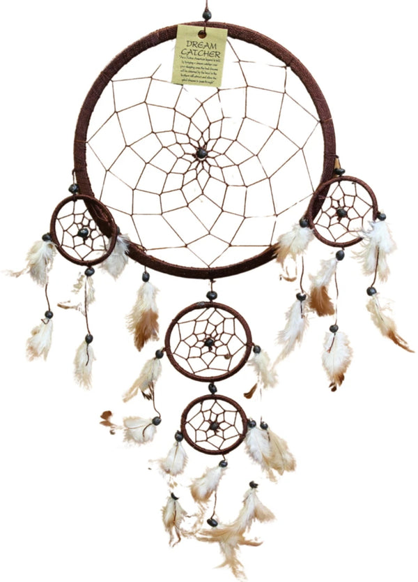 Dromenvanger - 22 cm - Bruin - alleen veren