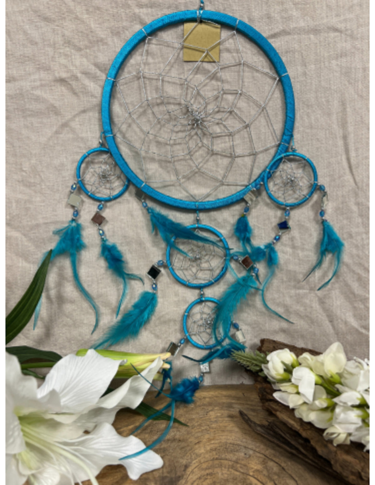 Dromenvanger spiegel 22CM - Turquoise