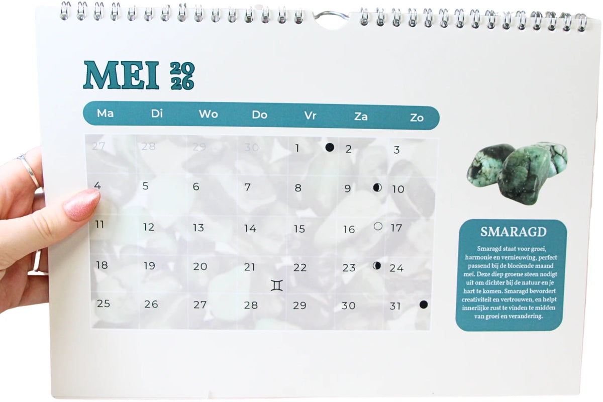 Edelsteen Maan(d) Kalender 2026