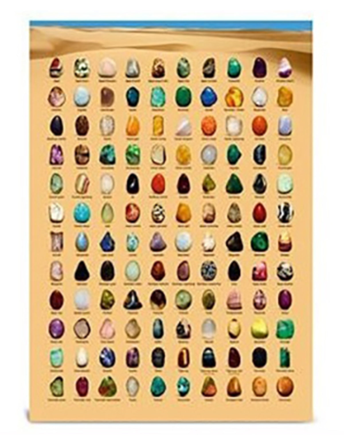 Edelsteen poster A4 Nederlands