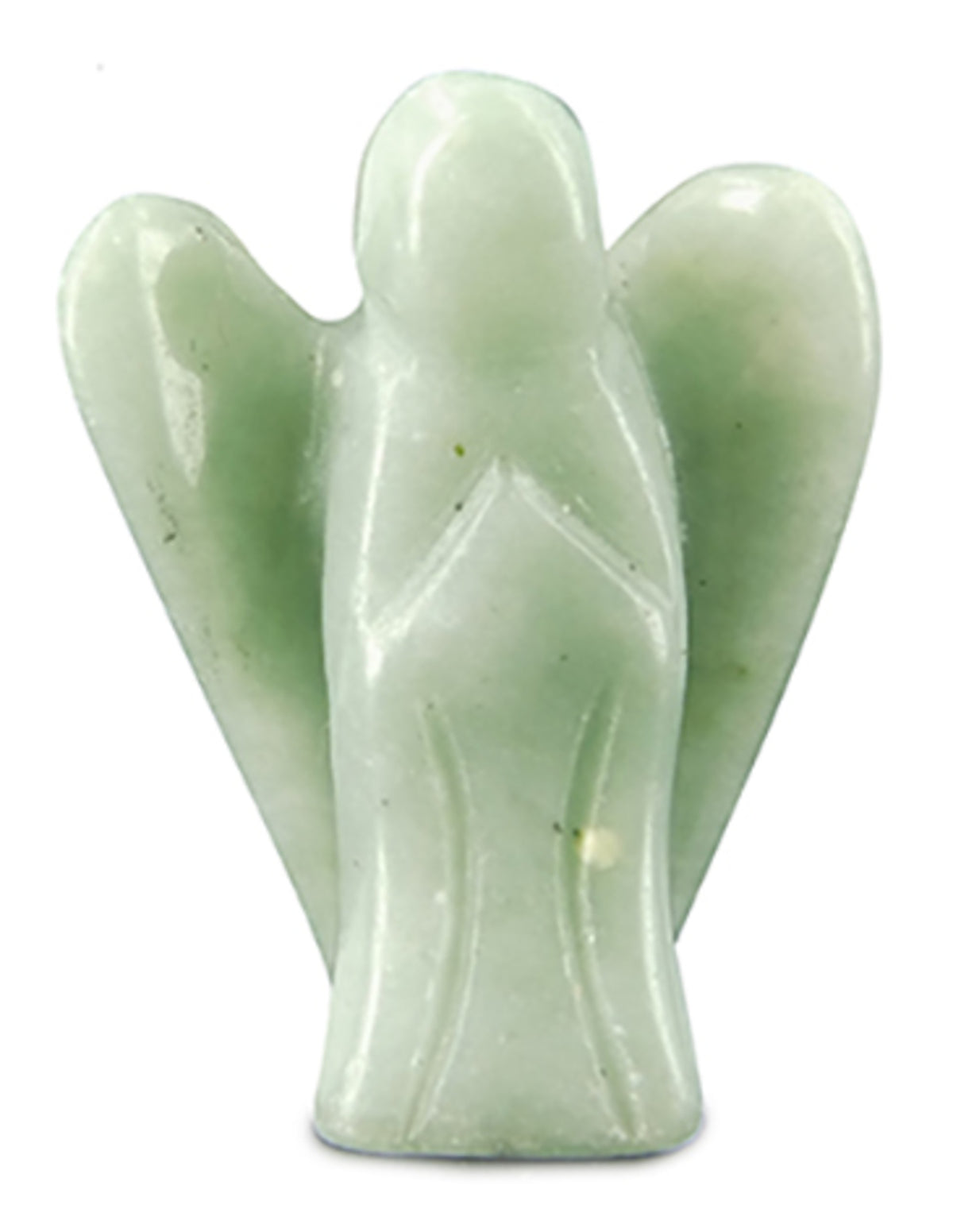 Engelen hanger + kaart Jade Serpentijn