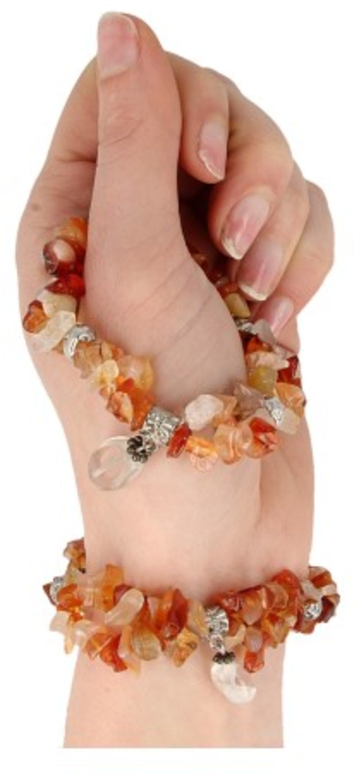 Fashion armband Carneool dubbelstreng