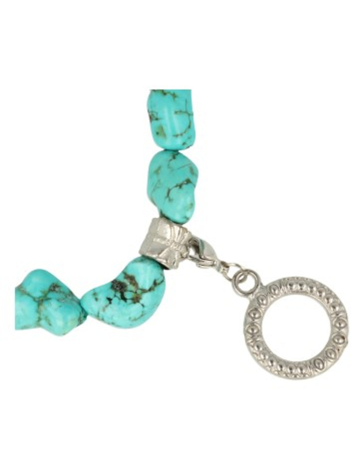 Fashion ketting Howliet blauw nugget (bijgekleurd)