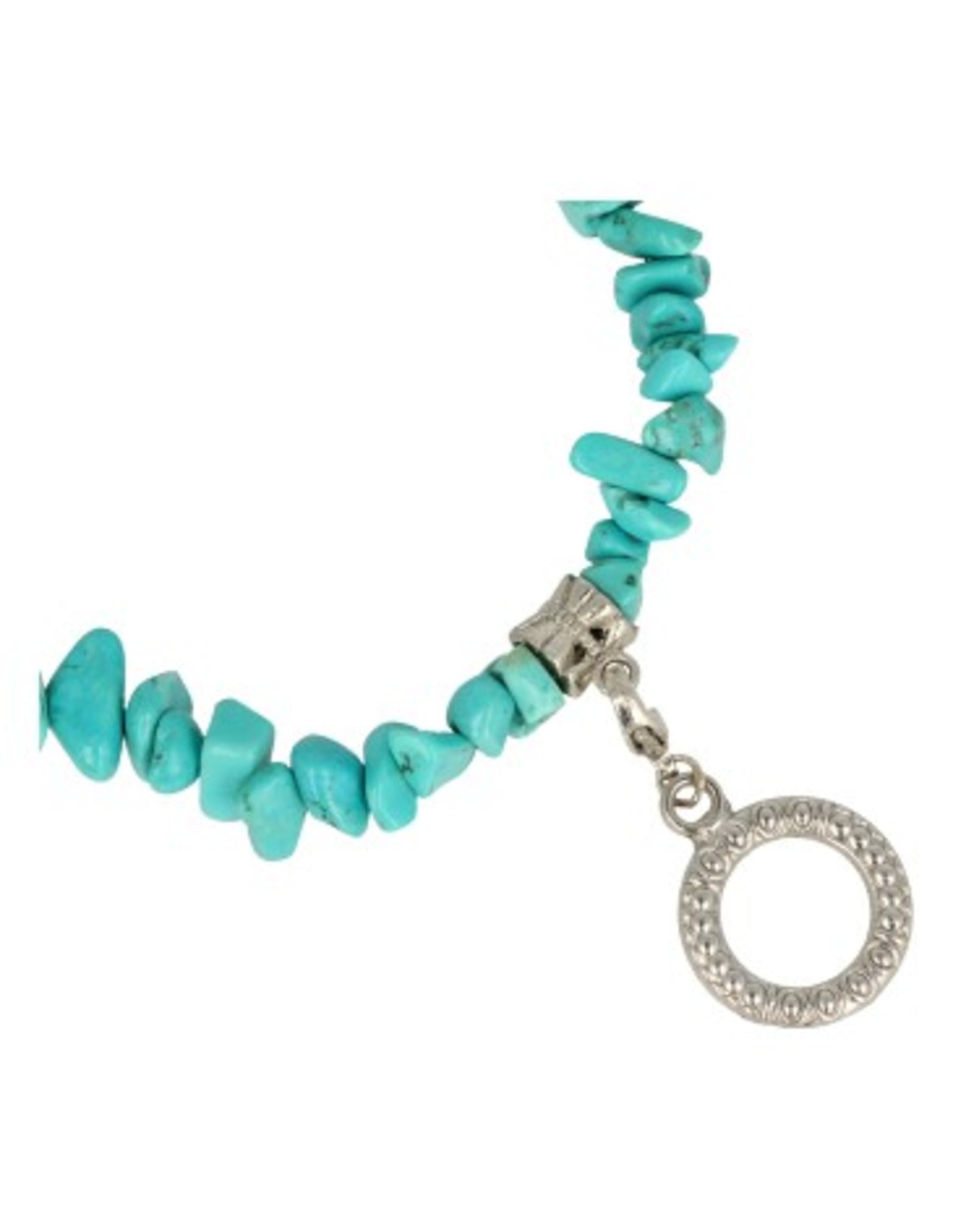 Fashion ketting Howliet blauw split (bijgekleurd)