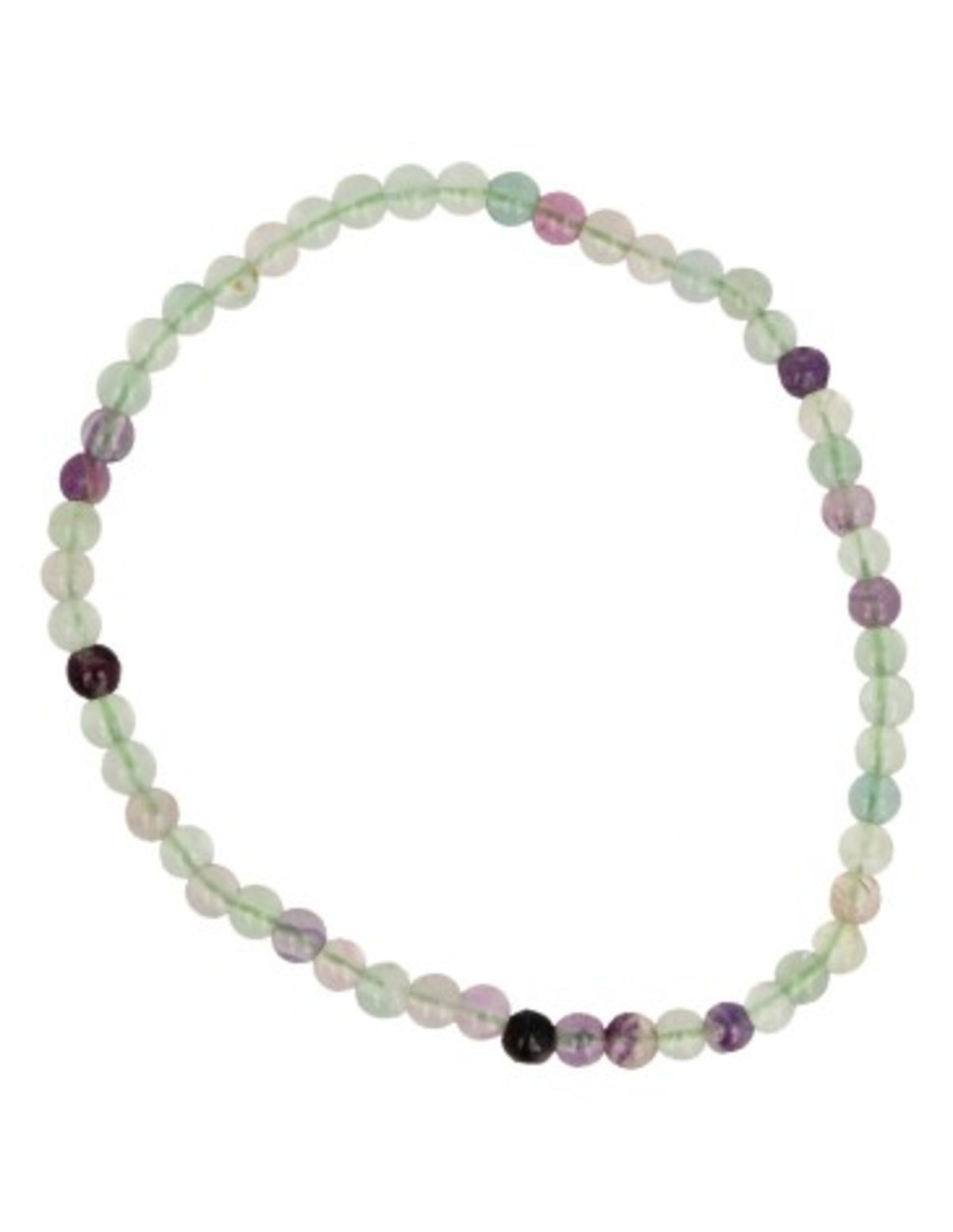 Fluoriet kralenarmband 4 mm