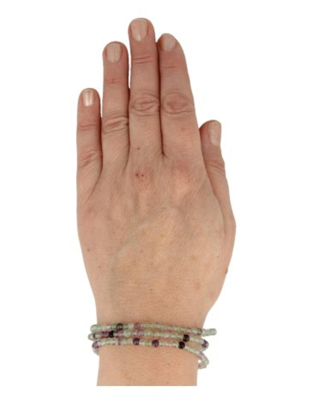 Fluoriet kralenarmband 4 mm