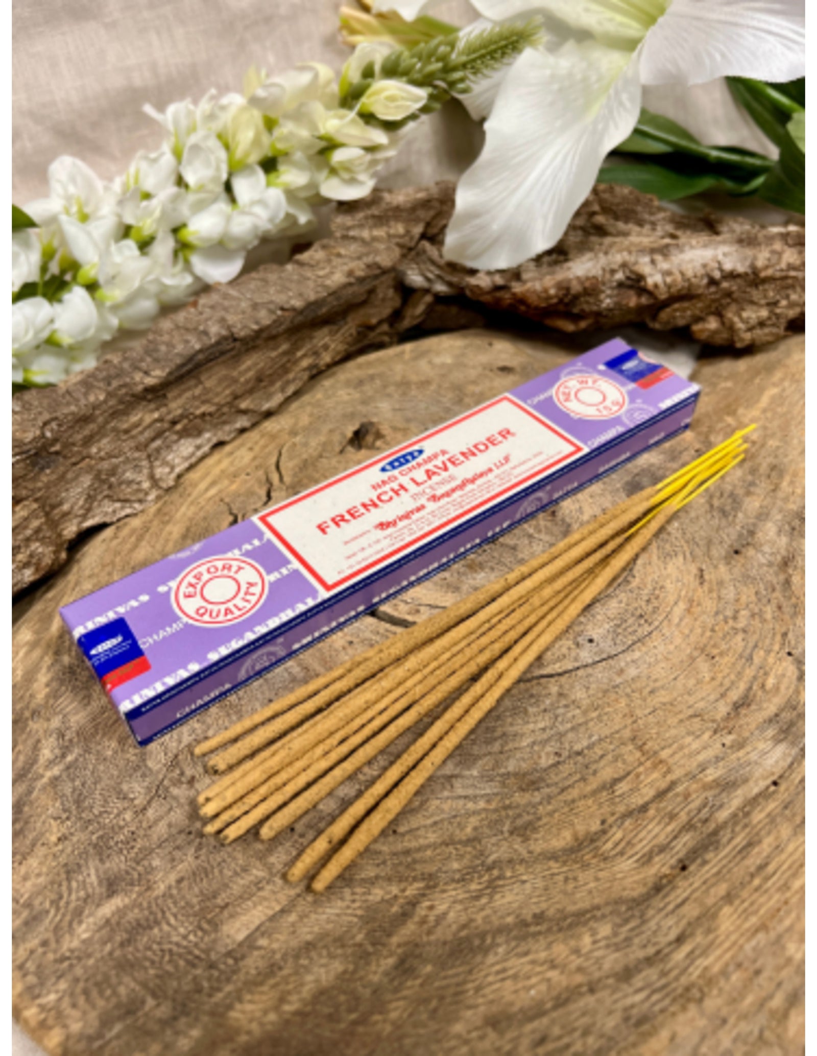 French Lavender wierook stokjes 15 grams Satya