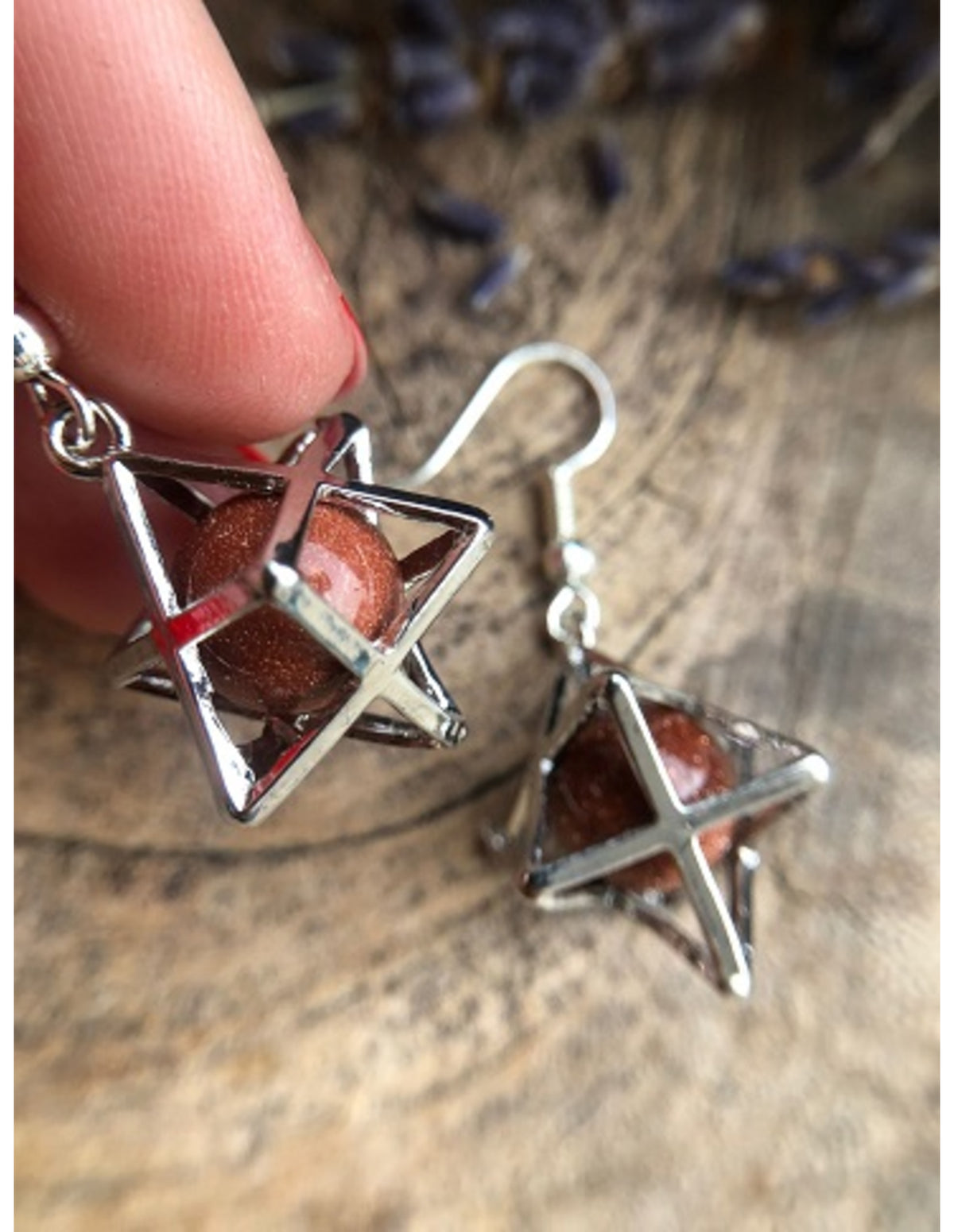 Goldfluss (synth) Merkabah sieraden set