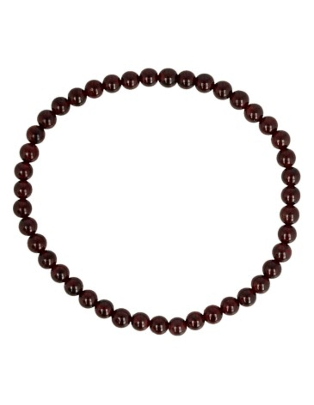 Granaat kralenarmband 4 mm