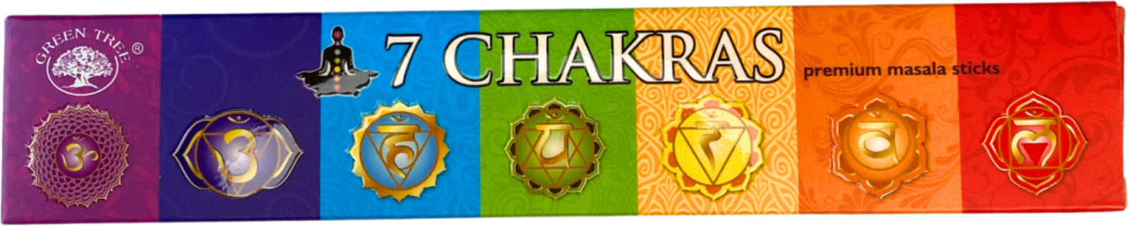 Green Tree 7 Chakra's wierook stokjes