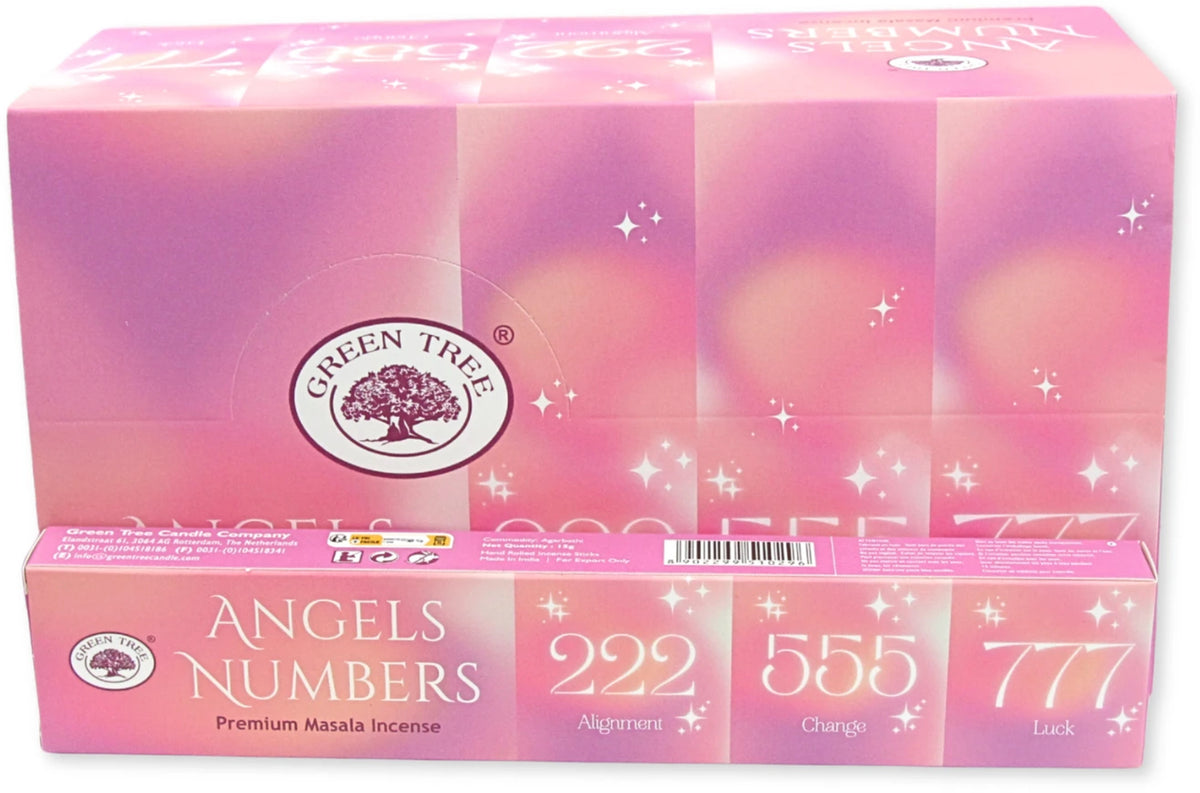 Green Tree Angels Numbers wierook 15 grams - Engelengetallen - doos van 12 st.