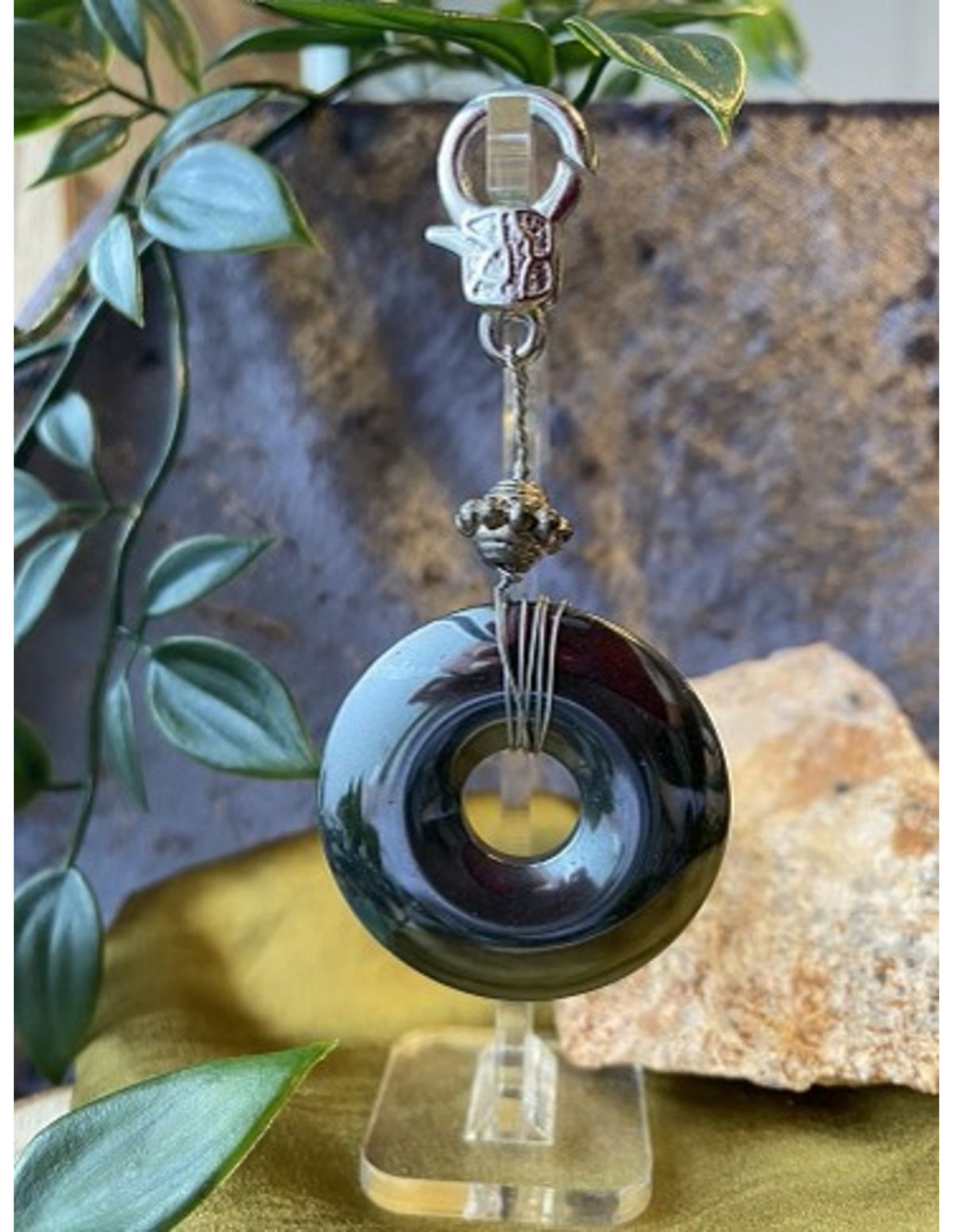 Hematiet donut fashion sleutelhanger