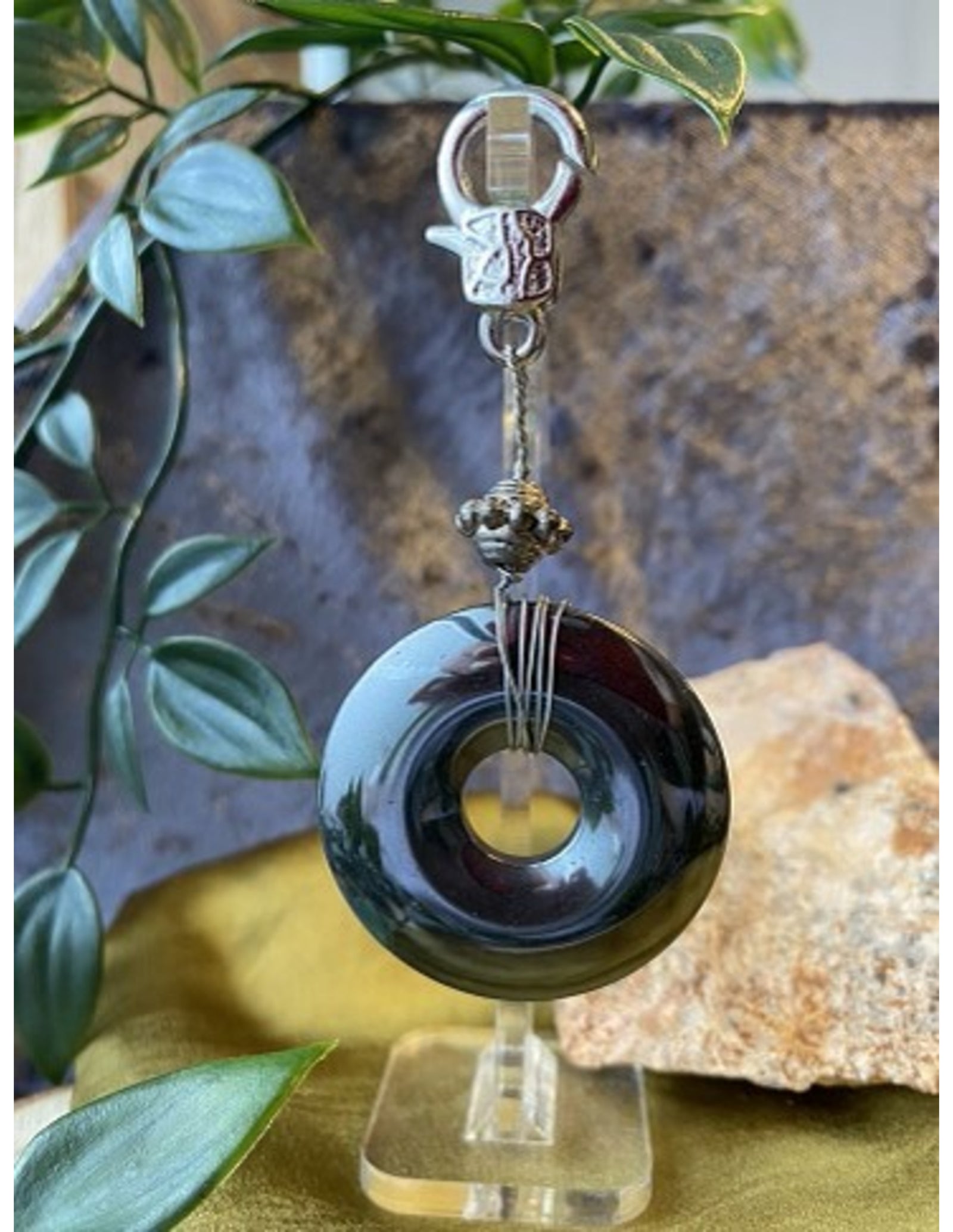 Hematiet donut fashion sleutelhanger