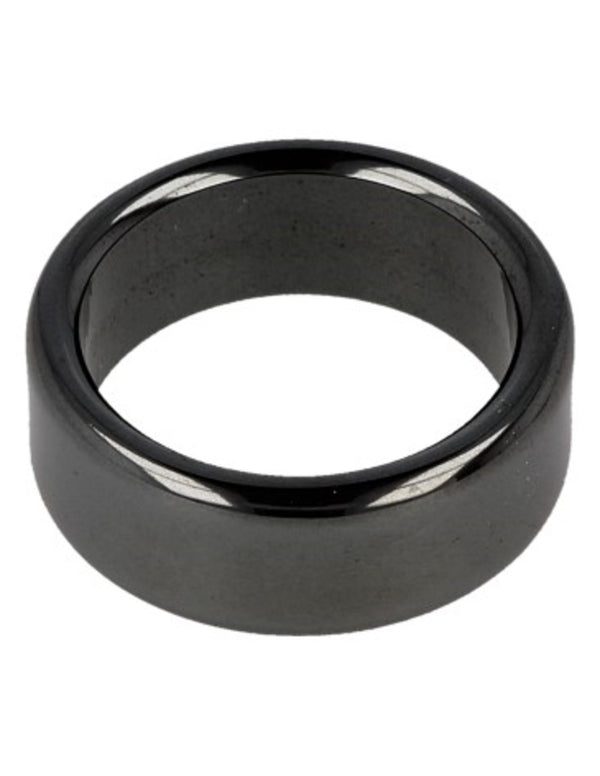 Hematiet edelsteen ring plat 8 mm - 15