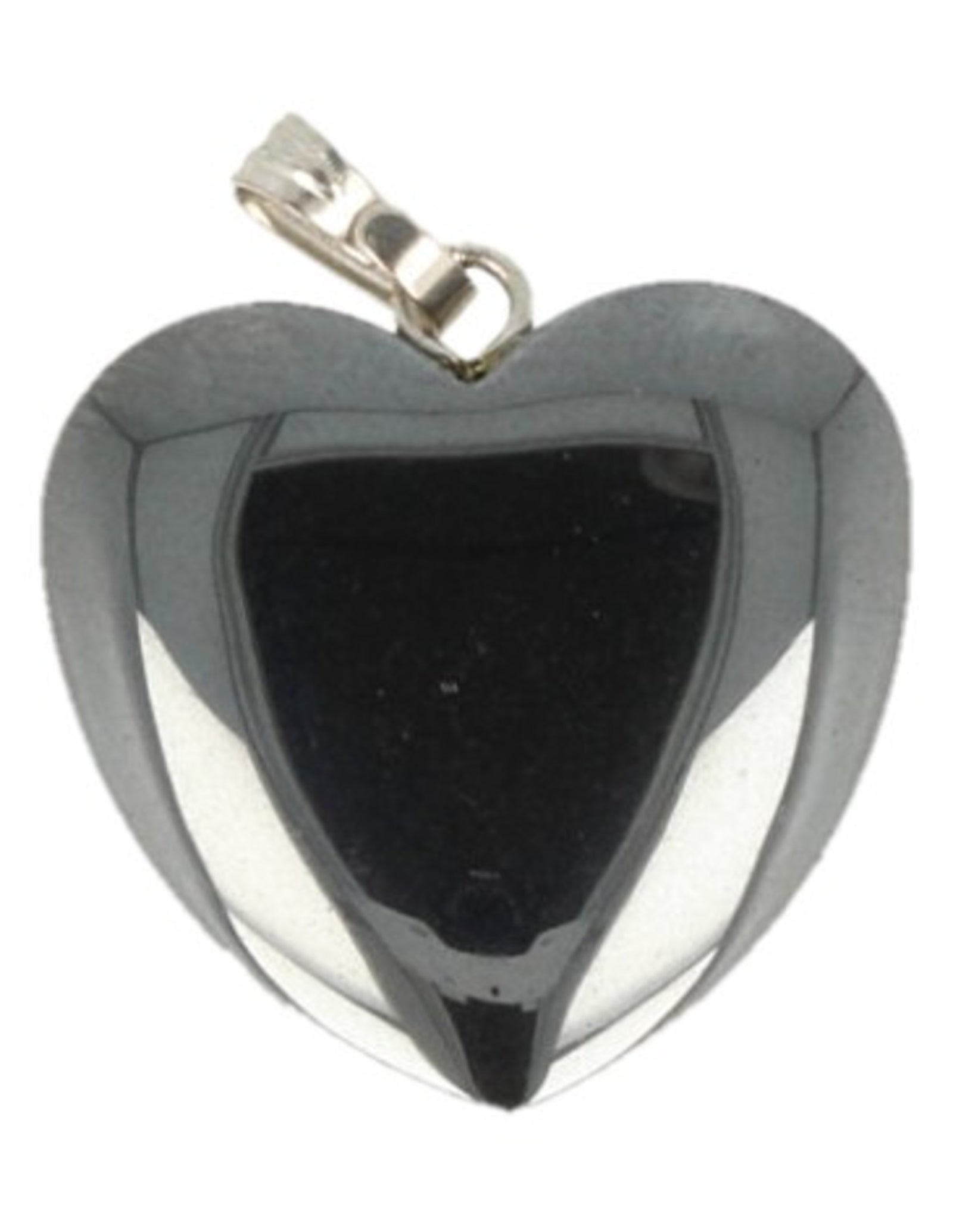 Hematiet hart hanger 20 mm