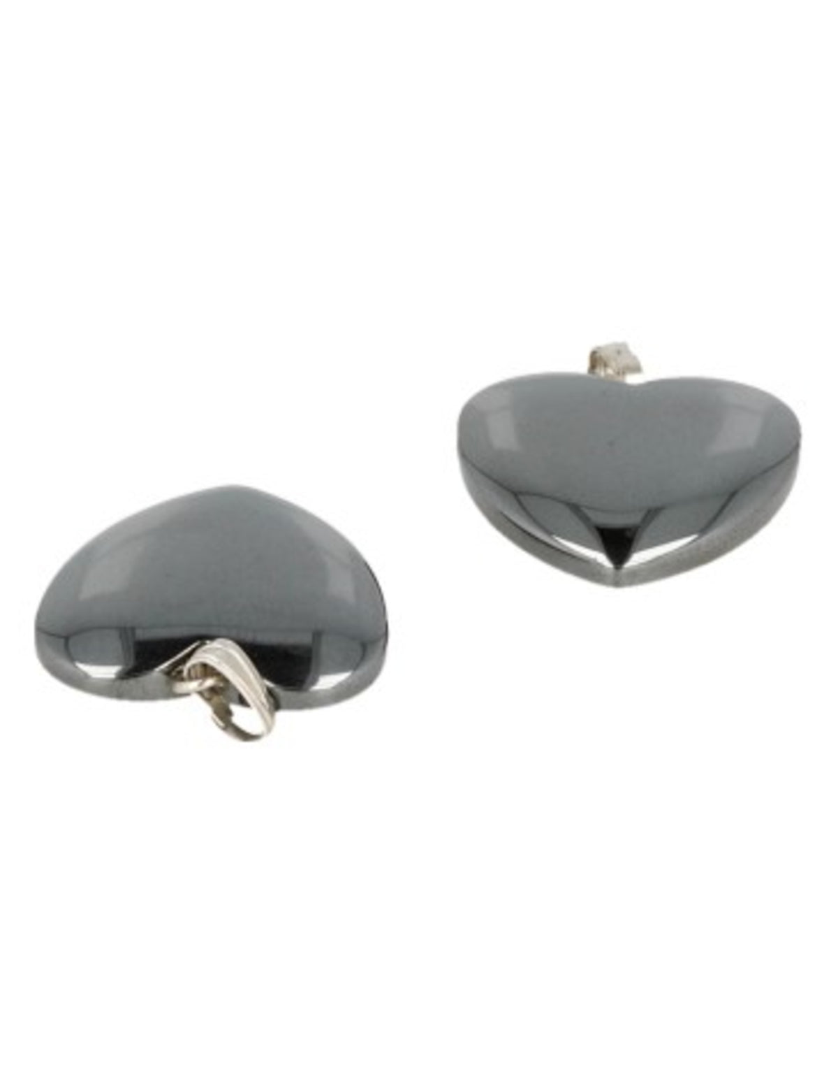 Hematiet hart hanger 20 mm