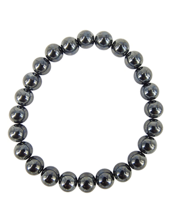 Hematiet kralenarmband 8 mm