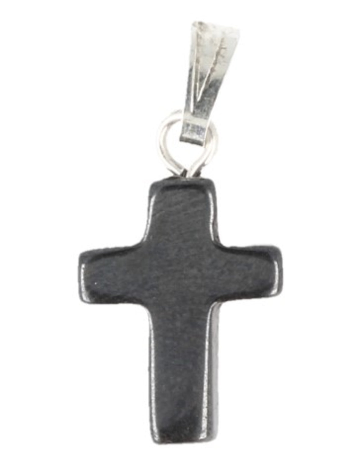 Hematiet kruis hanger 14 mm