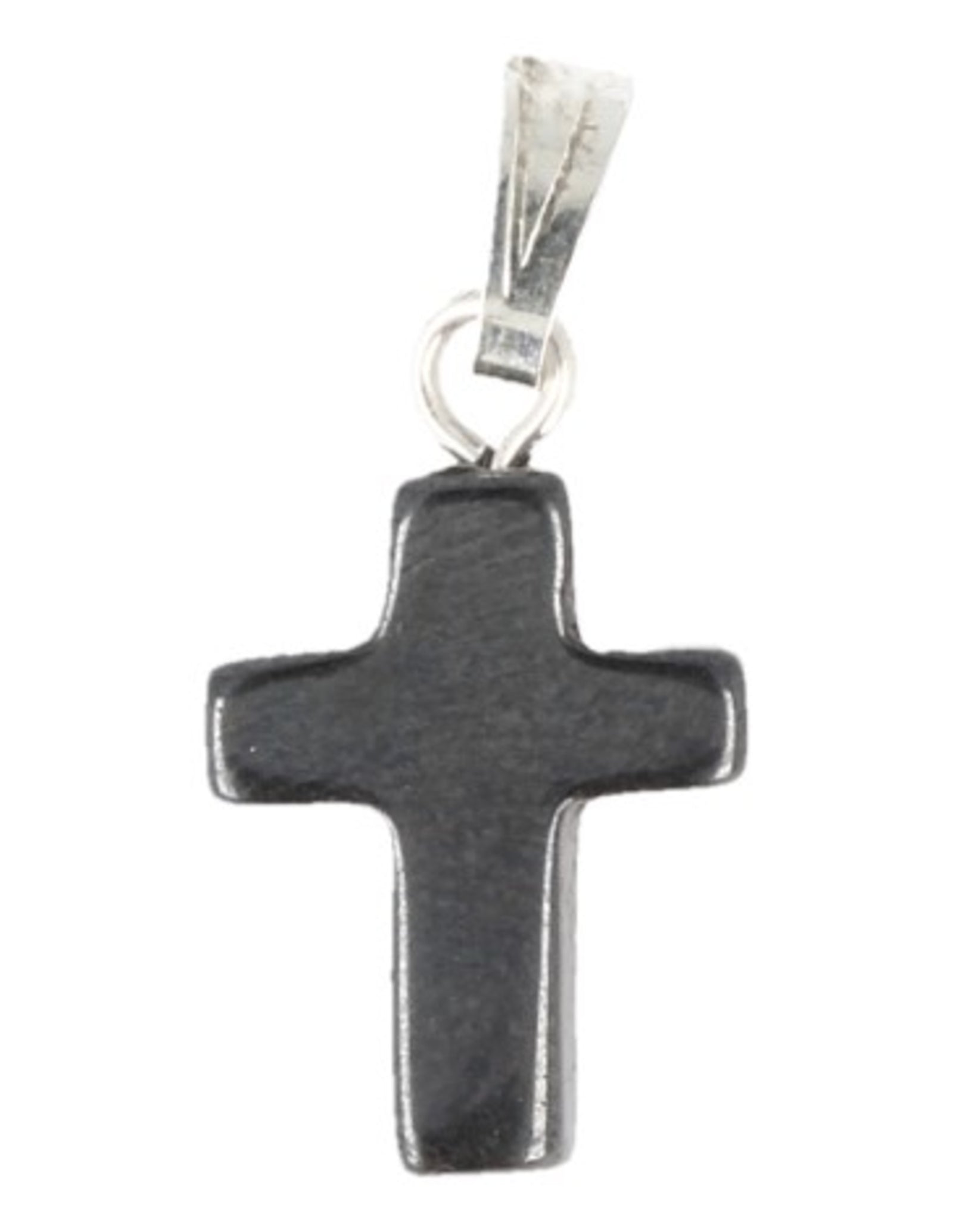 Hematiet kruis hanger 14 mm